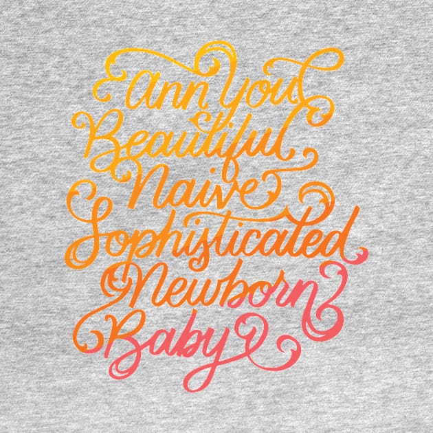 Ann, You Beautiful Naive Sophisticated Newborn Baby by polliadesign